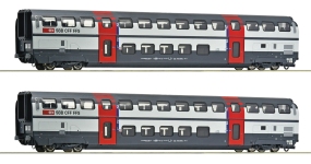 Roco 6200217 - H0 - 2-tlg. Set Doppelstockwagen 2. Kl., SBB, Ep. V-VI - Set 2